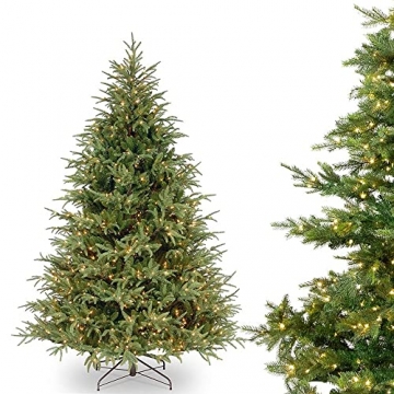 Künstlicher Weihnachtsbaum, Tannenbaum mit 30M 300 LEDs Cluster Weihnachtsbeleuchtung mit 8 Modis, Kuenstlicher Christbaum für Weihnachtsbaum Warmweiß 120-300cm - 1