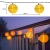 Lezonic Solar Lichterkette Lampion Außen, 8 Meter 30 LED Laternen 8 Modi Wasserdicht Solar Beleuchtung für Garten, Balkon, Hof, Hochzeit,Weihnachten,Party Deko (Warmweiß) - 2