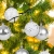 LIHAO 12er Set Weihnachtskugeln Christbaumkugeln Anhänger für Weihnachtsbaumschmuck Weihnachten Weihnachtsbaum Dekoration 6cm (Silber) - 3