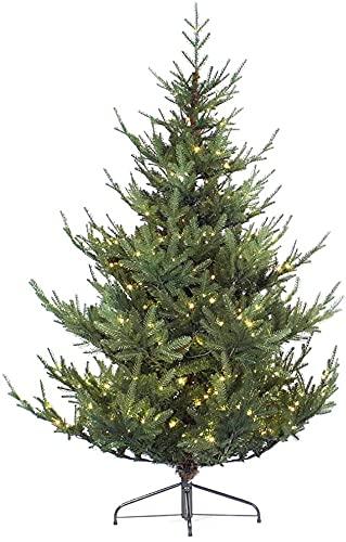 LSDRALOBPOI Weihnachtsbaum künstlich Christbaum Künstlicher Weihnachtsbaum mit Metallständer und 8 Beleuchtungsmodi 1013(Color:Green;Size:270cm) - 1