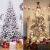 LSDRALOBPOI Weihnachtsbaum künstlich Christbaum Premium Schneebeflockter künstlicher Weihnachtsbaum Weißer Fester Weihnachtsbaum mit Metallständer 813(Color:A;Size:240cm) - 4