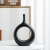 Maleielam® Schwarz Keramik Vase,2er-Set Kunsthandwerk,Blumenvase Deko,Wohnzimmer, Schlafzimmer,Büro - 4