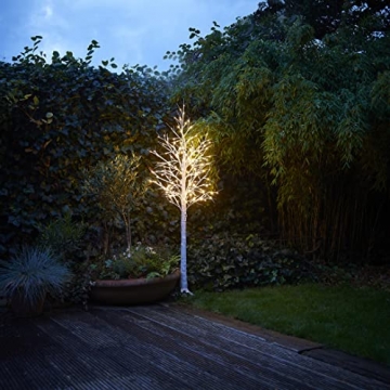 Northpoint LED Lichtbaum Baum Weihnachtsdeko Indoor & Outdoor | Birkenoptik | 180cm | 200 warmweiße LEDs | inkl. Timer - 7