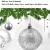 O-Kinee Weihnachtskugeln Silber, 24 Stücke Kunststoff Christbaumkugeln Weihnachtsdeko, Glänzend Glitzernd Matt Weihnachtsbaum Deko & Christbaumschmuck, 4CM - 2