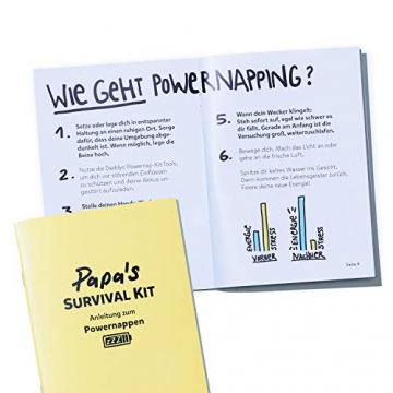 Papa Survival Kit - Das Powernap Kit Geschenk für ausgeschlafene Papas und werdende Väter - 4