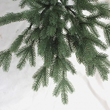 RS Trade 1418 PE Spritzguss Weihnachtsbaum künstlich 240 cm (Ø ca. 147 cm mit ca. 6980 Spitzen, schwer entflammbarer Tannenbaum mit Schnellaufbau Klappsysem, inkl. Metall Christbaum Ständer - 3