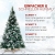 Urhome Künstlicher Weihnachtsbaum mit Ständer beschneite Tanne mit Zapfen - 220 cm hoher Christbaum Dekobaum PVC Kunstbaum Tannenbaum Schnellaufbau Klappsystem Baum für Weihnachten - 2