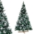 Urhome Künstlicher Weihnachtsbaum mit Ständer beschneite Tanne mit Zapfen - 220 cm hoher Christbaum Dekobaum PVC Kunstbaum Tannenbaum Schnellaufbau Klappsystem Baum für Weihnachten - 1