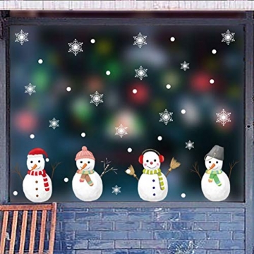 BLOUR 3D Wandaufkleber DIY Home Decor Schneestadt Weihnachtsdekorationen Fenster Glas Dekorative Neujahr Abnehmbare Wandaufkleber # 25 - 4