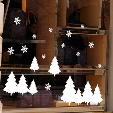 BLOUR Neue Weihnachtsdekoration Wandaufkleber abnehmbare Schneemann Schneeflocke Fenster Glastür Aufkleber Neujahr liefert Aufkleber Wallpaper - 8