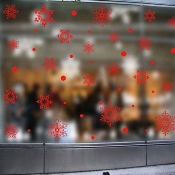 BLOUR Neujahr Fenster Glas PVC Wandaufkleber Weihnachten Schneeflocke Fenster Aufkleber Home Decal Weihnachtsdekoration Baumdekor 2021 Geschenk - 8